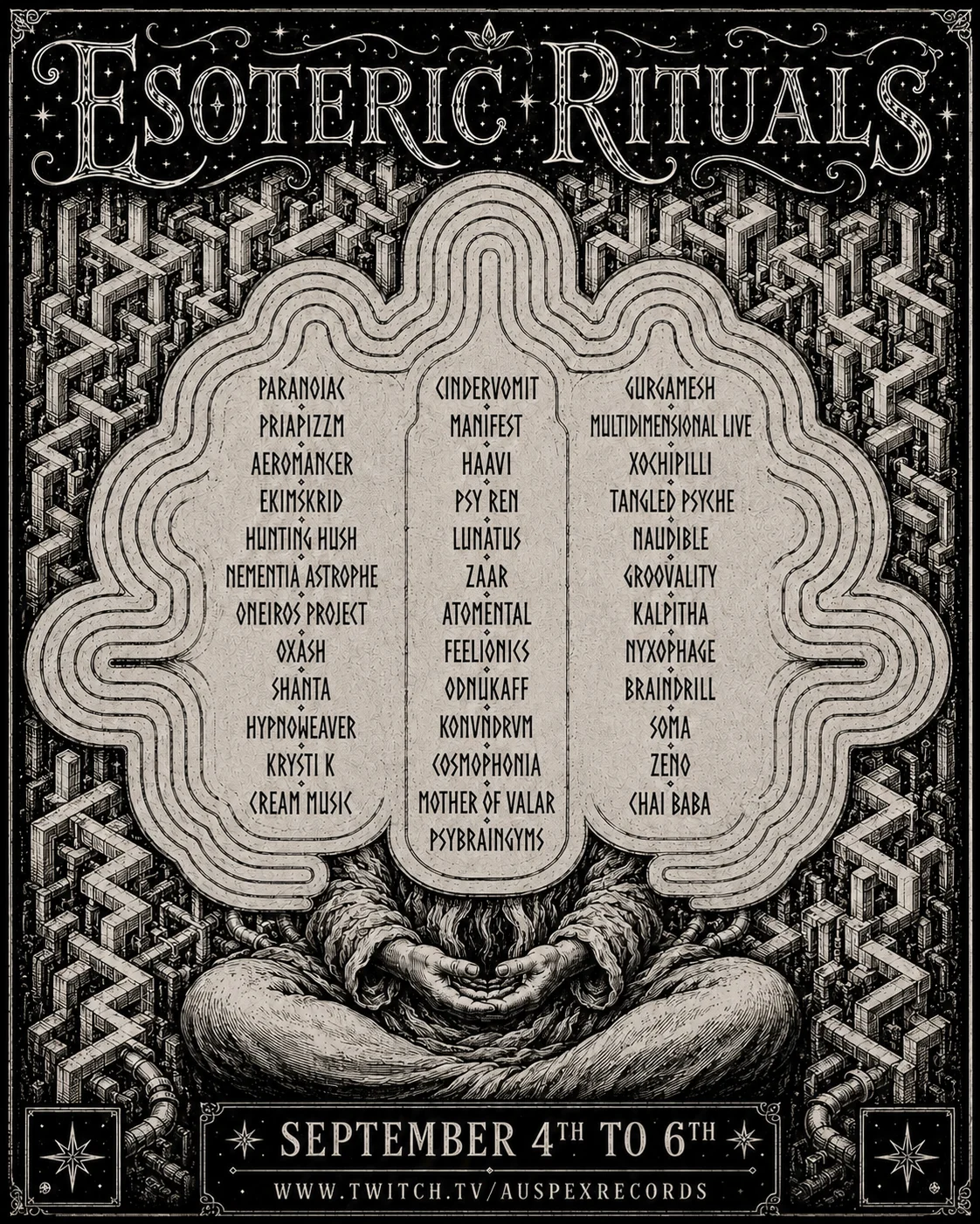 Esoteric Rituals event flyer